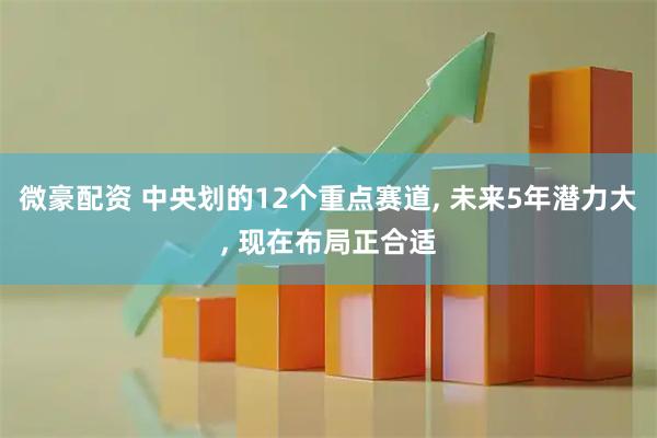 微豪配资 中央划的12个重点赛道, 未来5年潜力大, 现在布局正合适