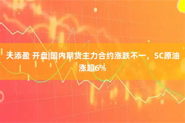 天添盈 开盘|国内期货主力合约涨跌不一，SC原油涨超6%